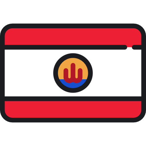 프랑스 령 폴리네시아의 Flags Rounded rectangle icon