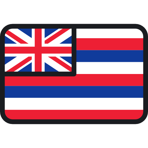 hawaii Flags Rounded rectangle Icône