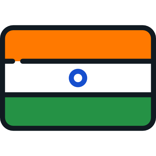 インド Flags Rounded rectangle icon