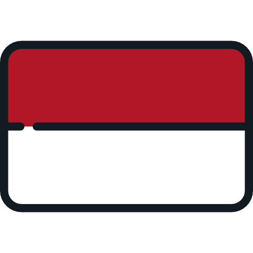 indonesien Flags Rounded rectangle icon