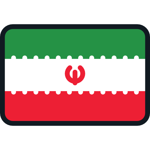 iran Flags Rounded rectangle icoon