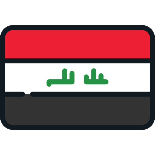 irak Flags Rounded rectangle icono
