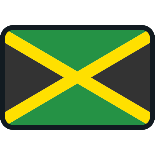 Ямайка Flags Rounded rectangle иконка