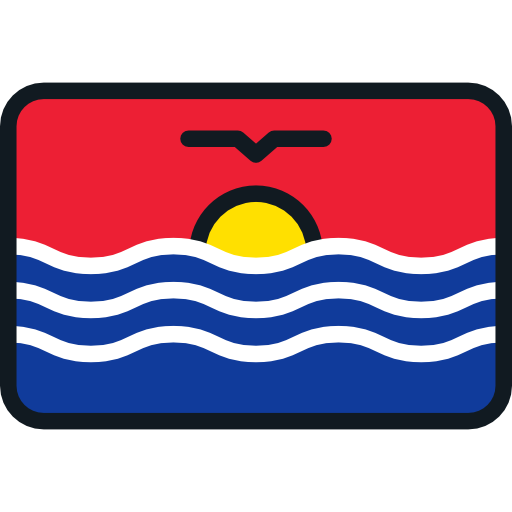 kiribati Flags Rounded rectangle Ícone