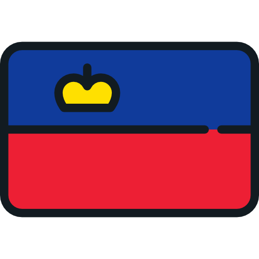 liechtenstein Flags Rounded rectangle icoon