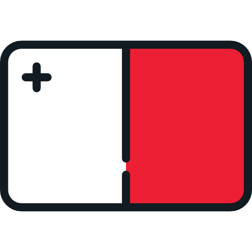 malta Flags Rounded rectangle icono