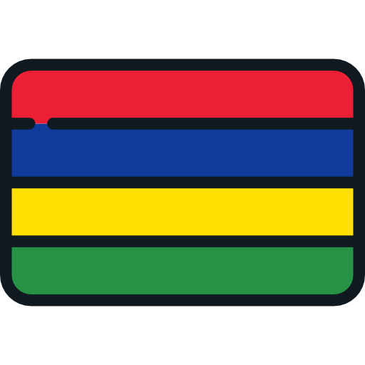Маврикий Flags Rounded rectangle иконка