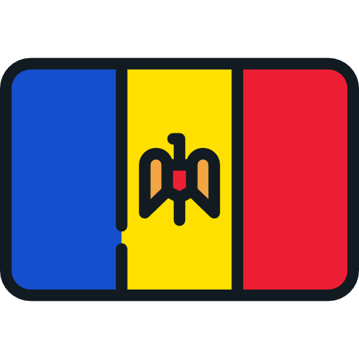 moldavie Flags Rounded rectangle Icône