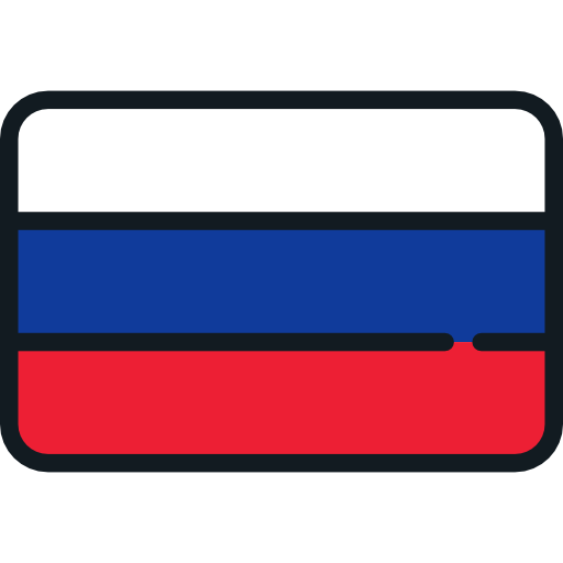 rusia Flags Rounded rectangle icono