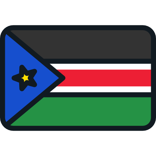 South sudan Flags Rounded rectangle icon
