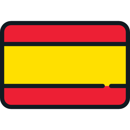 spanje Flags Rounded rectangle icoon