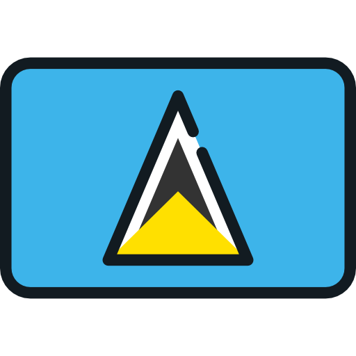 St lucia Flags Rounded rectangle icon