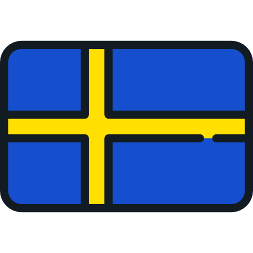 스웨덴 Flags Rounded rectangle icon