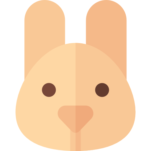 conejo Basic Rounded Flat icono