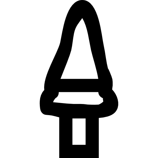 flecha Basic Black Outline icono