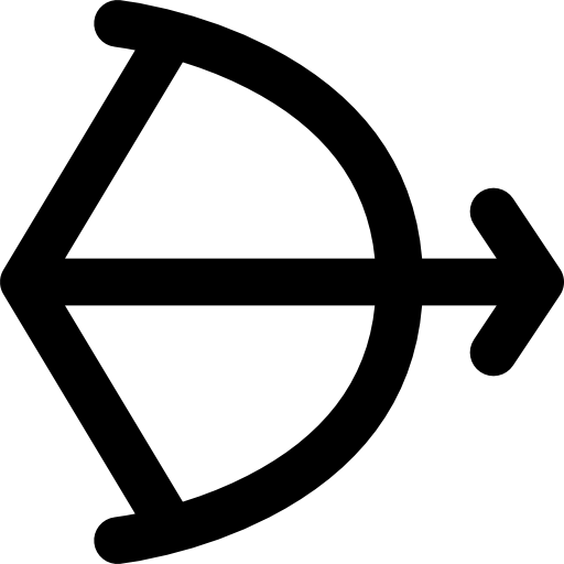 양궁 Basic Black Outline icon