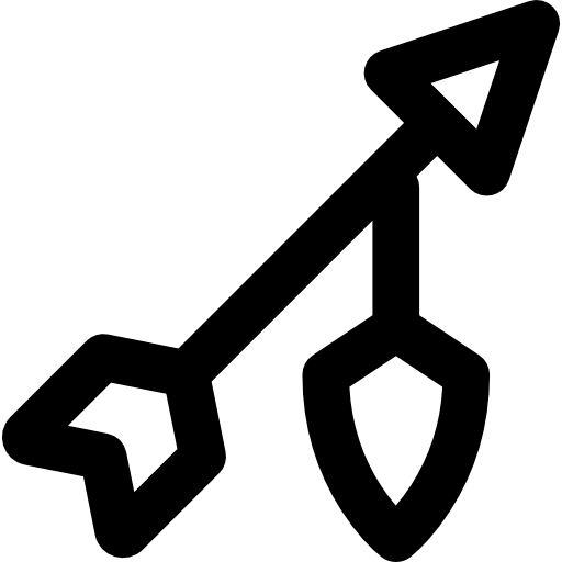 flecha Basic Black Outline icono