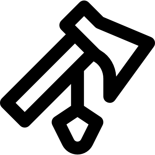 tomahawk Basic Black Outline icono