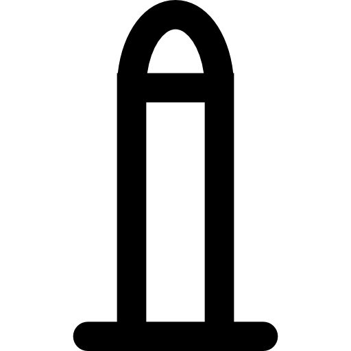 proiettile Basic Black Outline icona