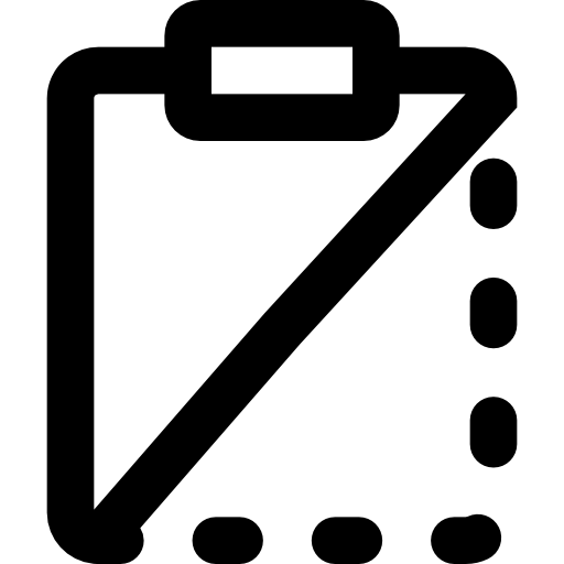 Notepad Basic Black Outline icon