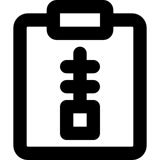 Notepad Basic Black Outline icon