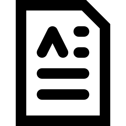 docxファイル Basic Black Outline icon