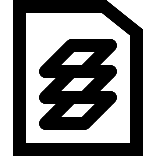 psd Basic Black Outline ikona