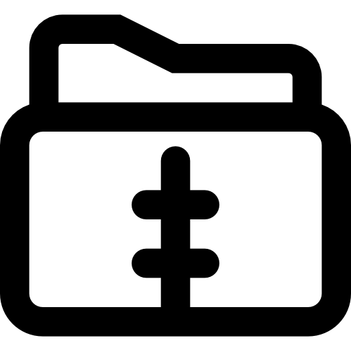 Folder Basic Black Outline icon