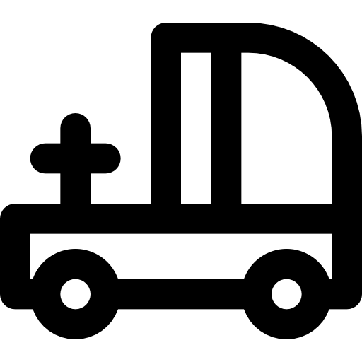camión Basic Black Outline icono