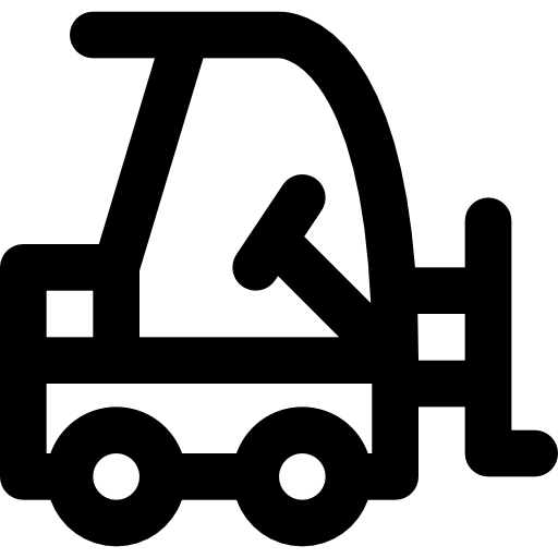 Forklift Basic Black Outline icon