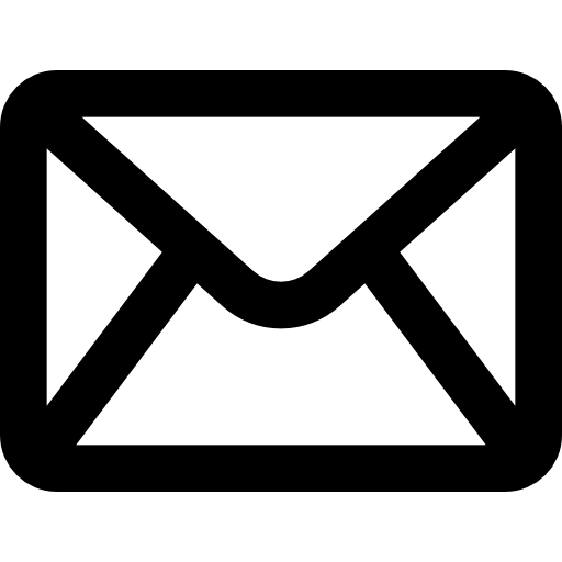 Электронное письмо Basic Black Outline иконка