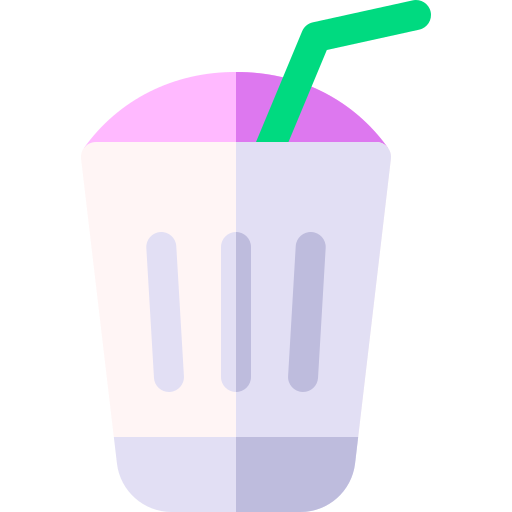 Молочный коктейль Basic Rounded Flat иконка