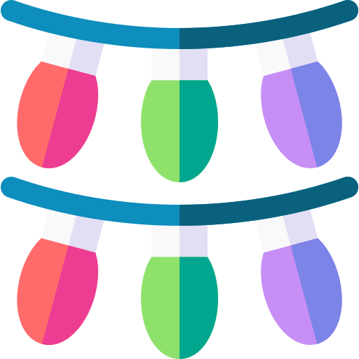 festão Basic Rounded Flat Ícone