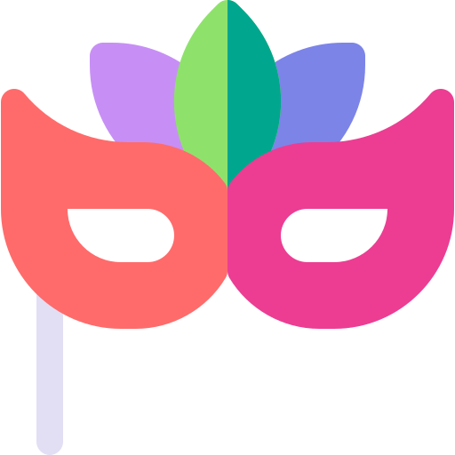 Carnival mask Basic Rounded Flat icon
