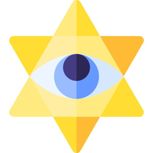 estrella de david Basic Rounded Flat icono