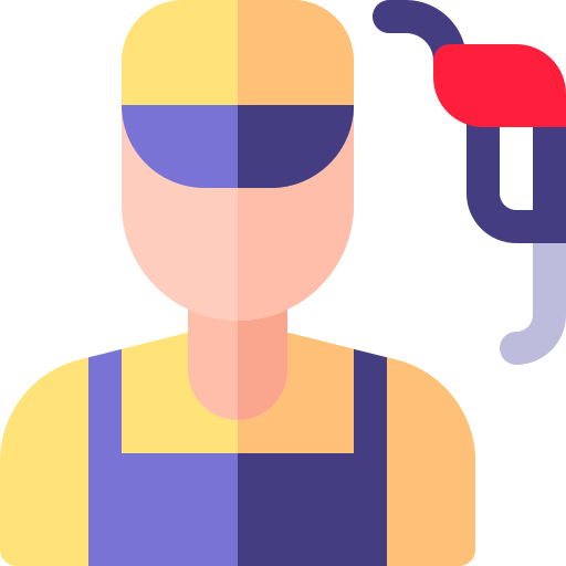 trabajador Basic Rounded Flat icono
