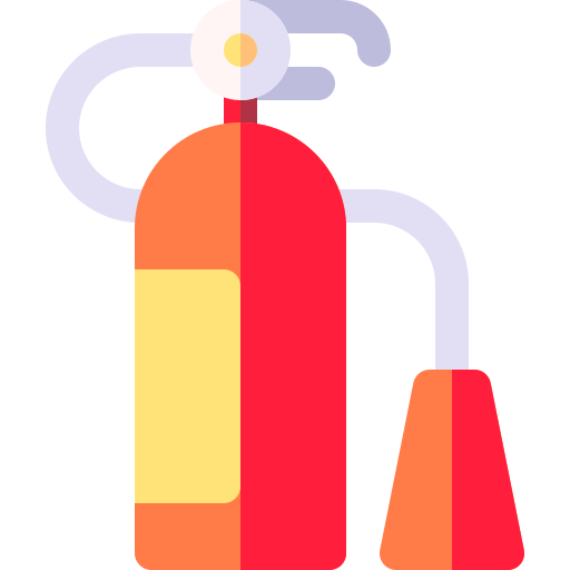 extintor de incendios Basic Rounded Flat icono