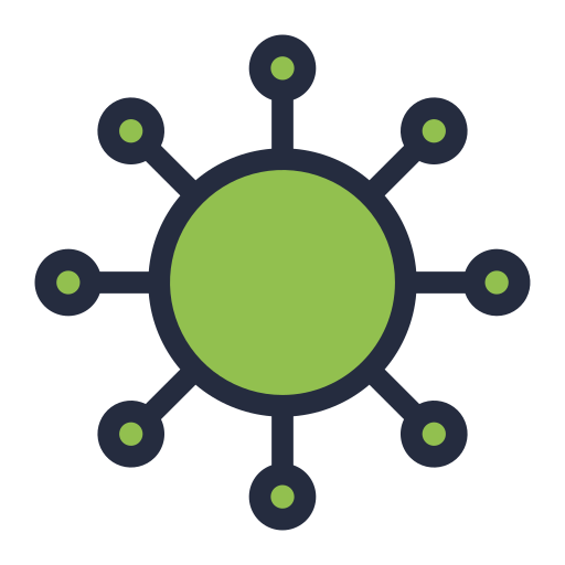 ウイルス Octopocto Lineal Color icon