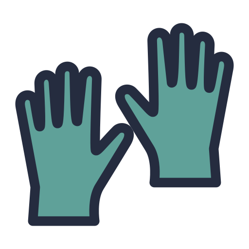 guantes de goma Octopocto Lineal Color icono