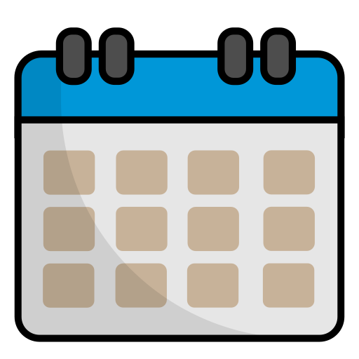 calendario Generic Outline Color icono