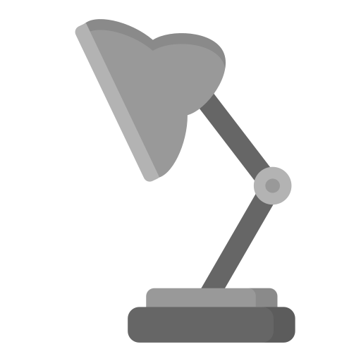 escritorio de la lámpara Generic Flat icono