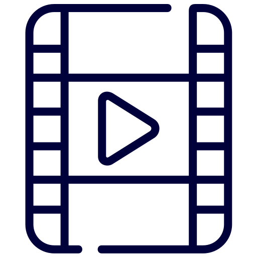 Video clip Generic Detailed Outline icon