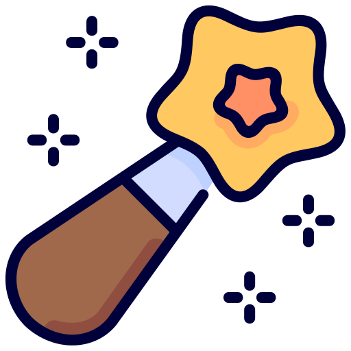 Wand Generic Outline Color icon