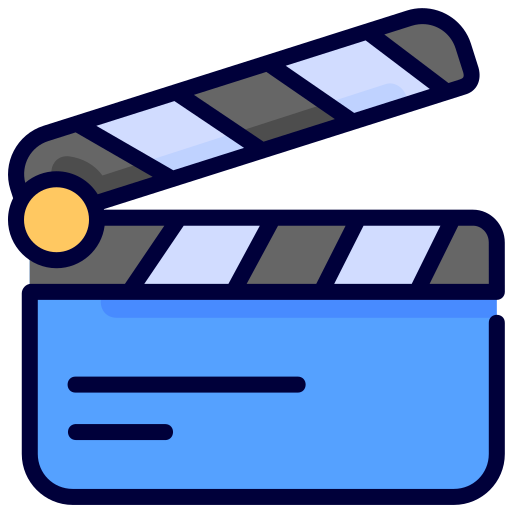 Film slate Generic Outline Color icon