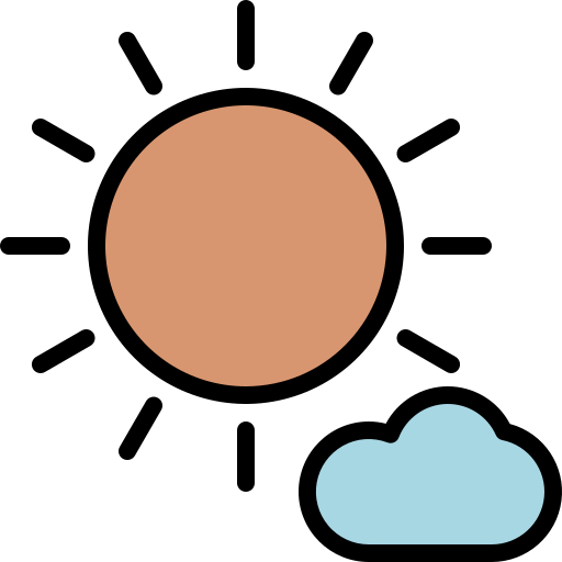 Солнечный Generic Outline Color иконка