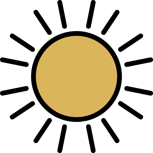 Солнечный Generic Outline Color иконка