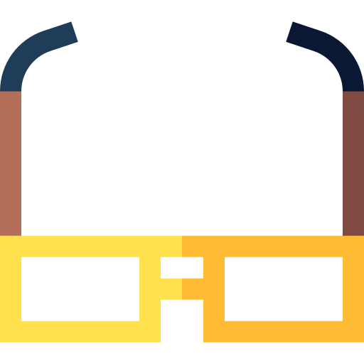 okulary Basic Straight Flat ikona