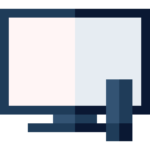 televisión Basic Straight Flat icono