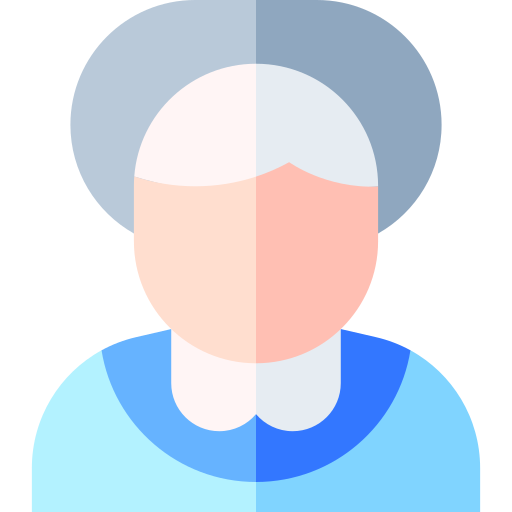 abuela Basic Straight Flat icono