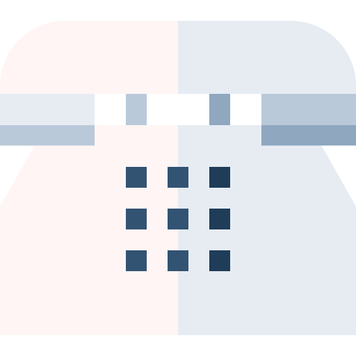 Telephone Basic Straight Flat icon